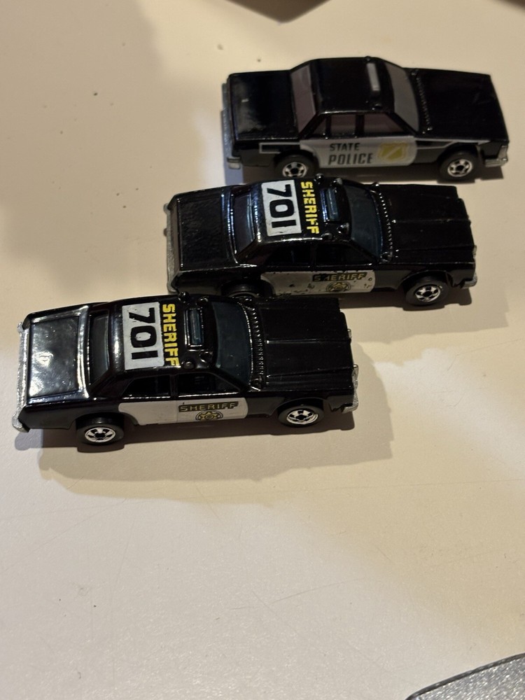Vintage Lot of 3 Hot Wheels police cars 1982-1983