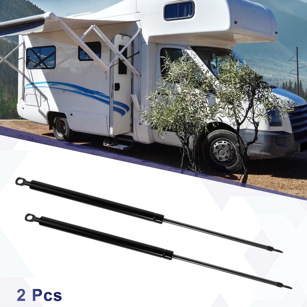 2 Pcs 20inch 100Ibs/445N Black Lift Supports Struts Shocks Gas Spring for RV Car