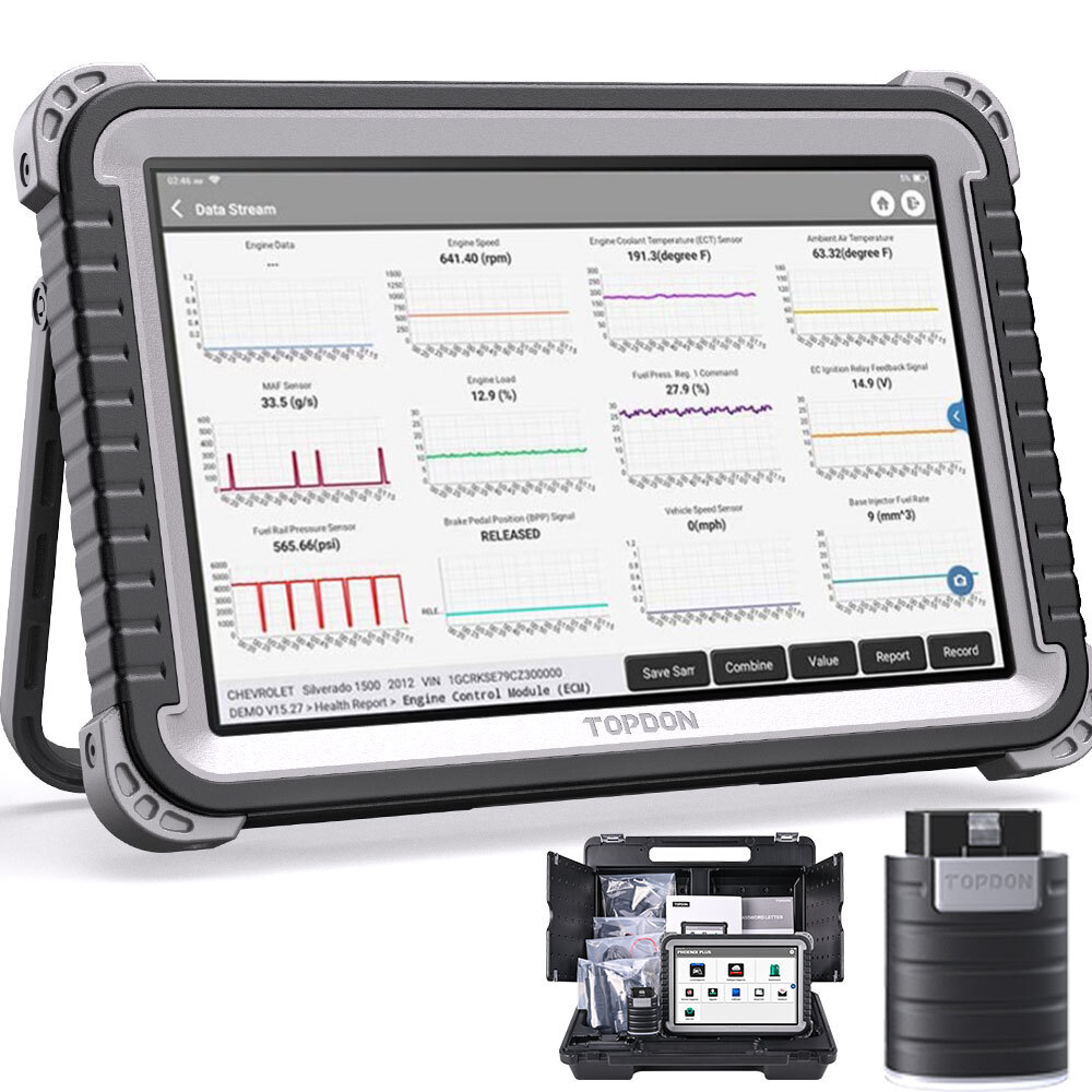 2025 TOPDON Phoenix Plus Bidirectional Car OBD2 Diagnostic Scanner E*CU Coding
