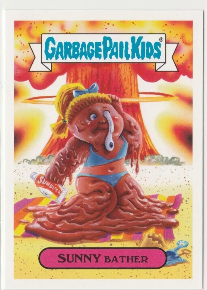 Sunny Bather 8a Garbage Pail Kids GPK 2017 Adam-geddon Series Card