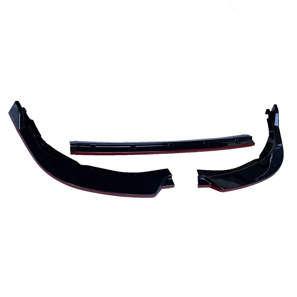 2021-2024 Toyota Camry SE XSE Black & Red Front Bumper Lip Splitter Spoiler