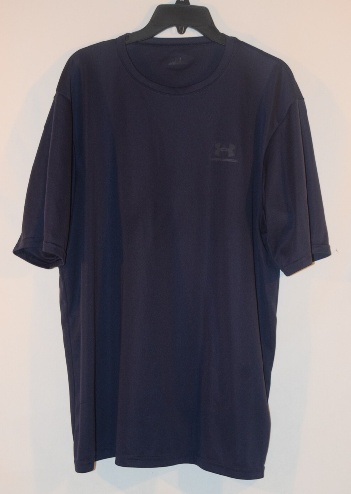 Under Armour Heat Gear Blue 2xl Loose Activewear Compression Shirt