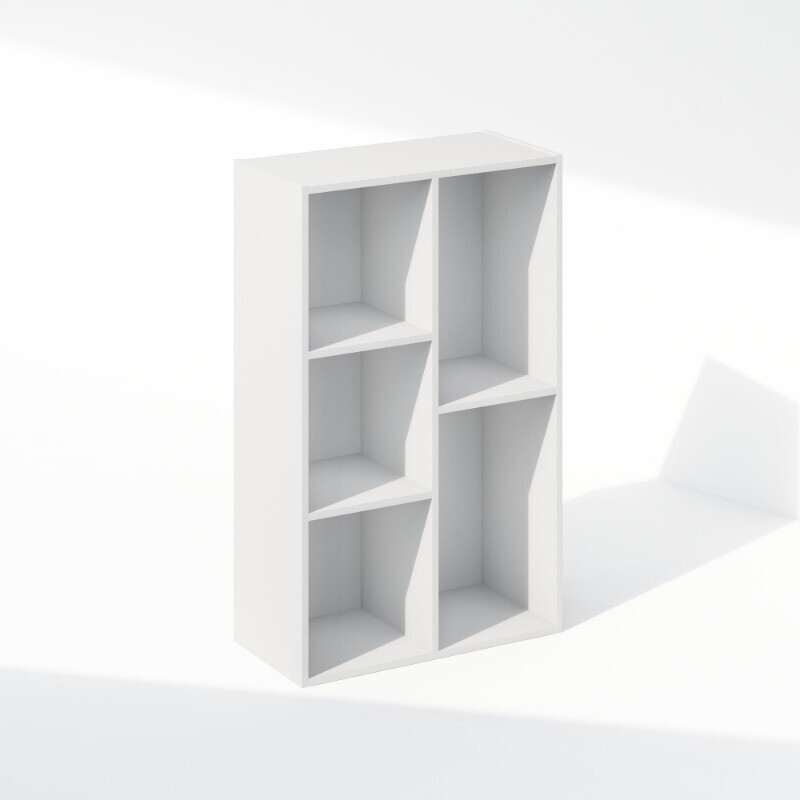 5-Cube Reversible Open Shelf Multipurpose Bookcase Storage Organizer Strong New