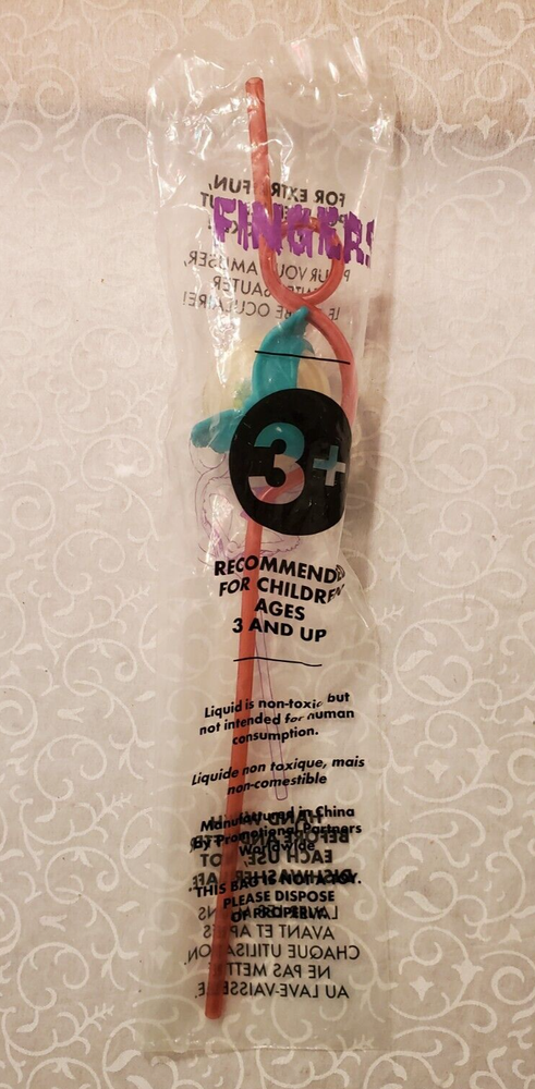 NEW Vintage Taco Bell Monster Eye FINGERS Crazy Straw 1996 RARE HTF Toy SEALED