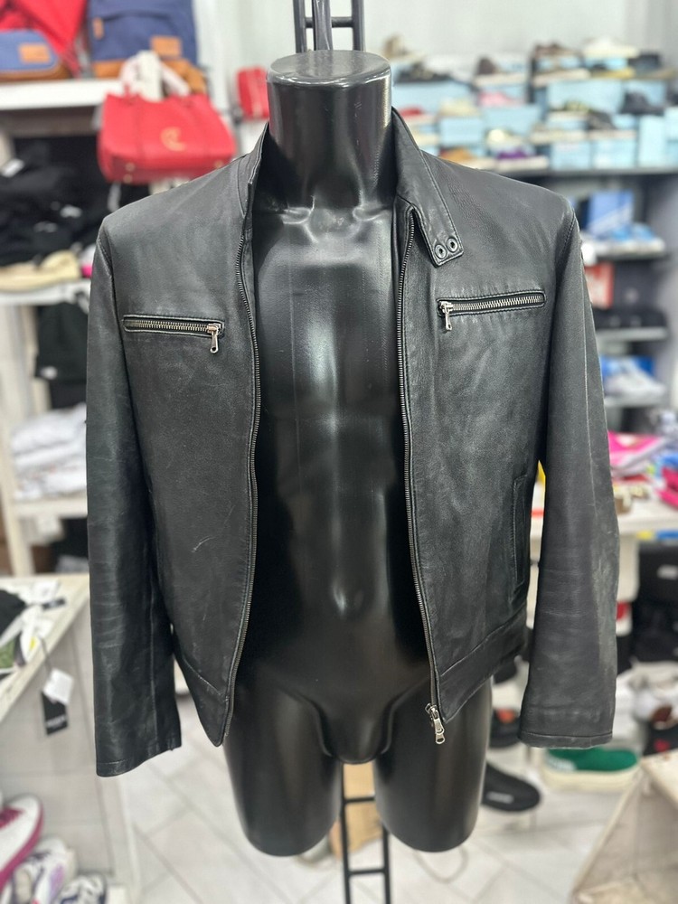Target Black Leather Jacket for Men Size 50 LLV540