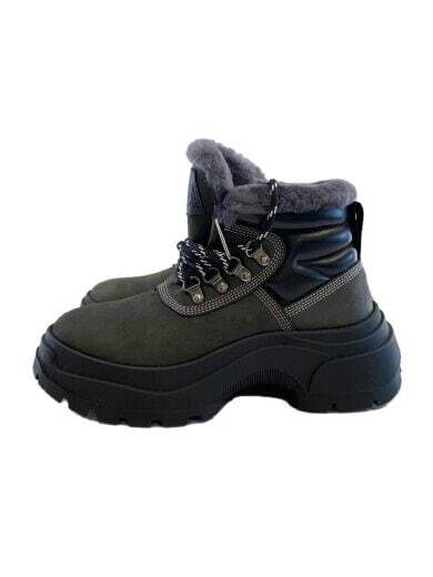 Maison Margiela 21Aw Lace Up Mouton Boots Lace Up Boots 35 Blk S58W FRh01