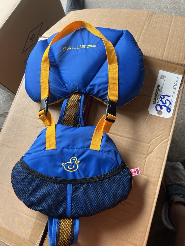 Salus Bijoux Baby Flotation Vest for Infants 9-25 lbs in Yellow Blue or Pink Purple