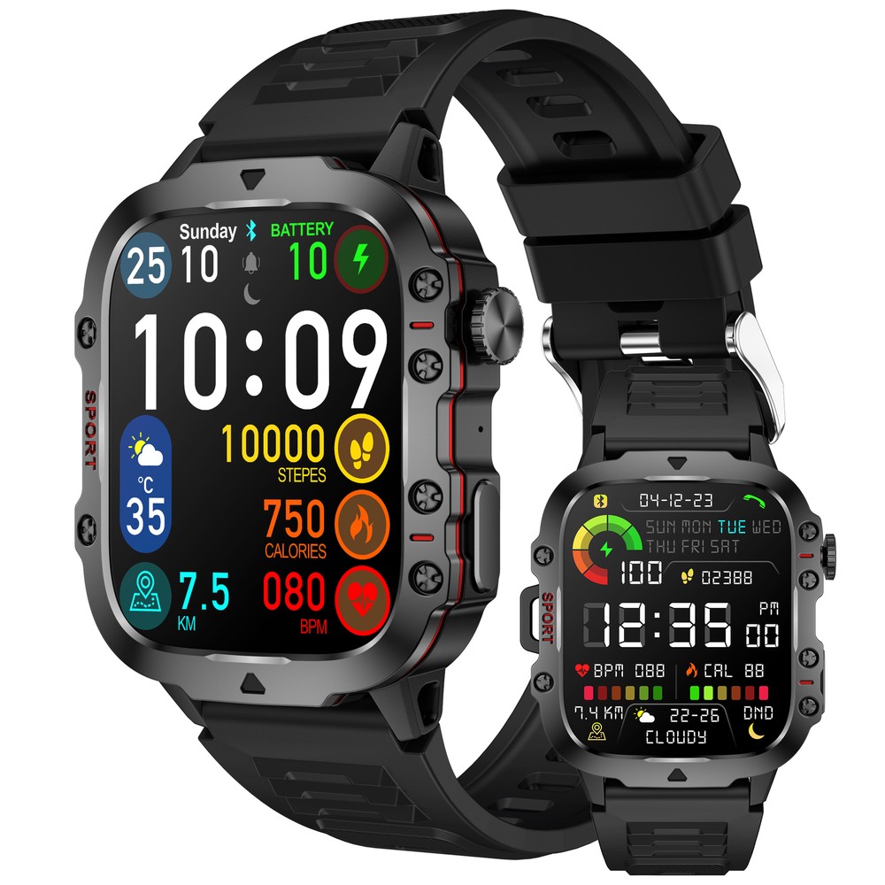 Fitness Smartwatch with Heart Rate Oxygen Monitor for Men and Women