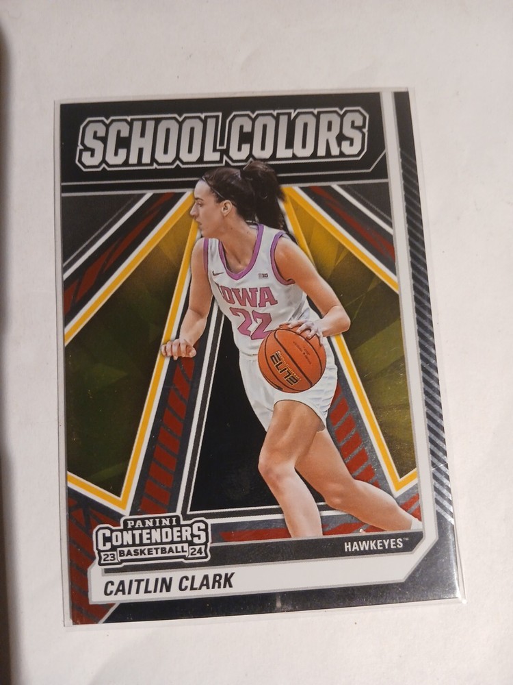 Caitlin Clark Collection  2024 Panini Contenders Metalized School Colors #SC4 RC