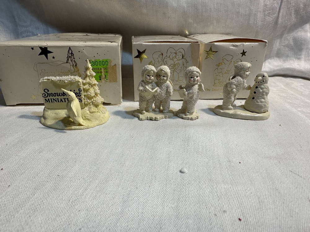 3 sets snowbabies miniatures Department 56