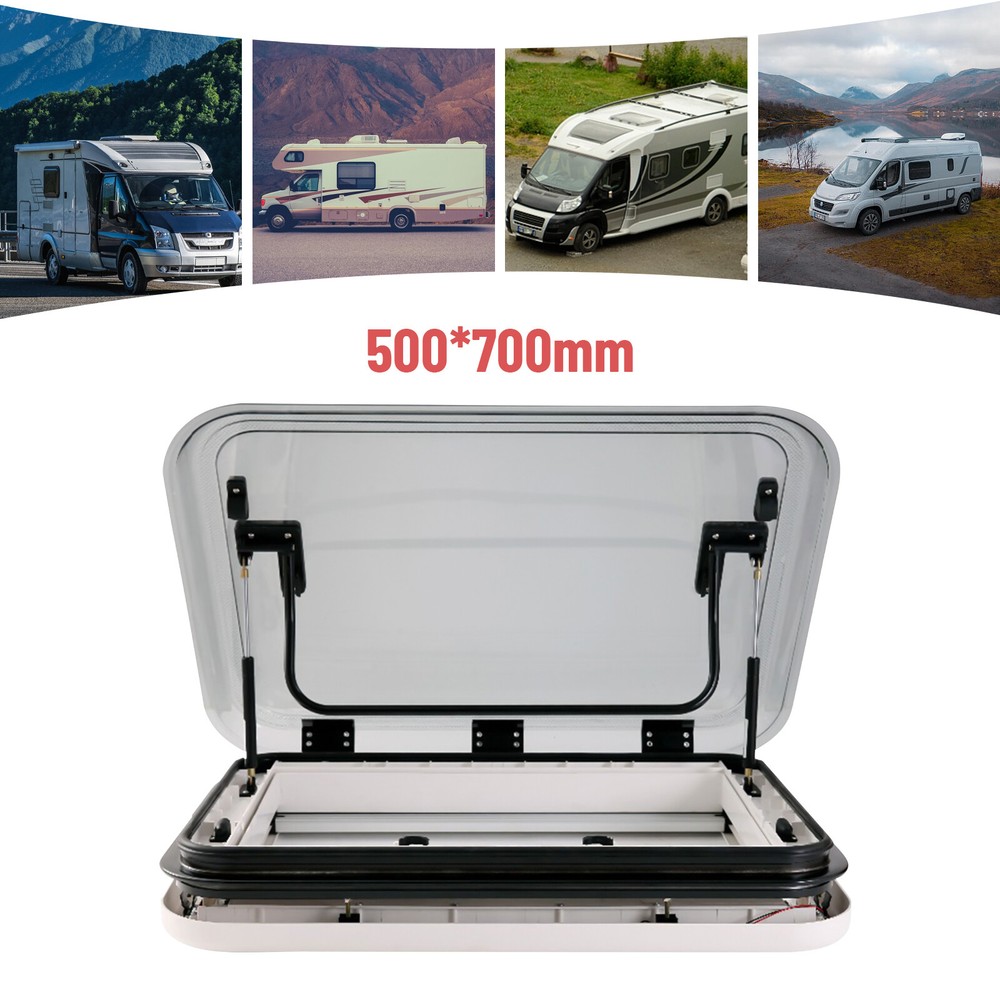 500 x700mm Caravan RV Motor Home Skylight Roof Vent Hatch Cut Out Anti-UV Window