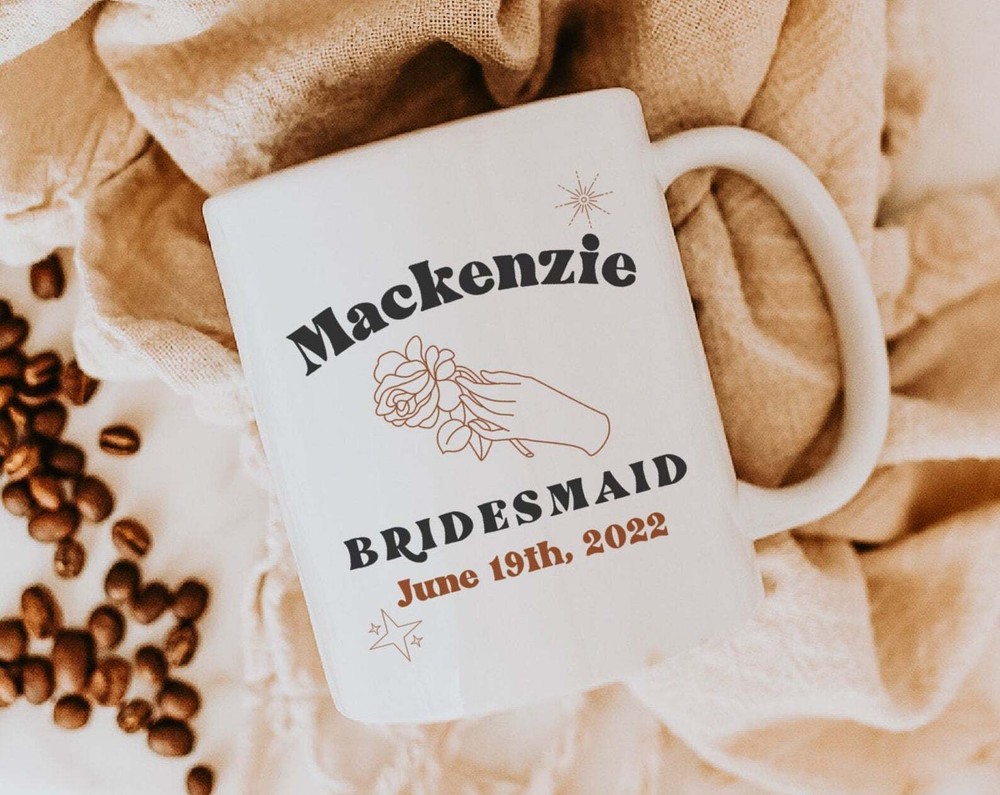Personalized Bridesmaids Coffee Mugs Wedding Gift For Bridesmaids Custom Mug