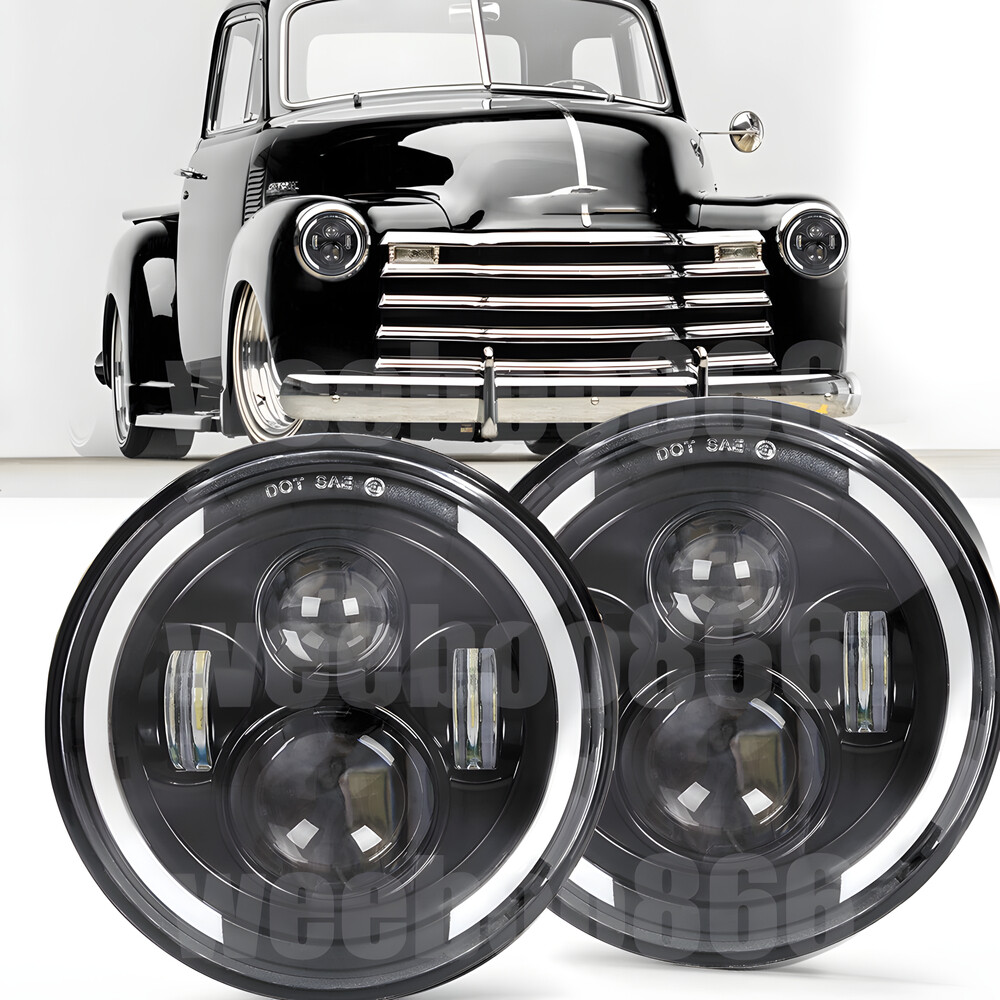 7-inch Round LED Headlights with DRL & Turn Signal for 1947-1957 Chevy Trucks