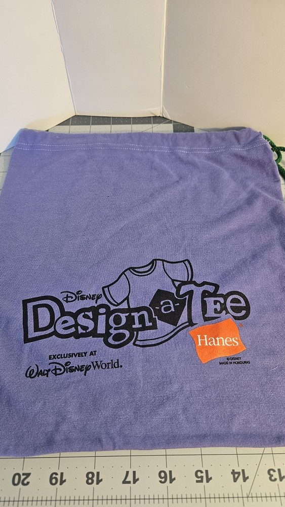 Disney World Custom Design-a-Tee Drawstring Backpack