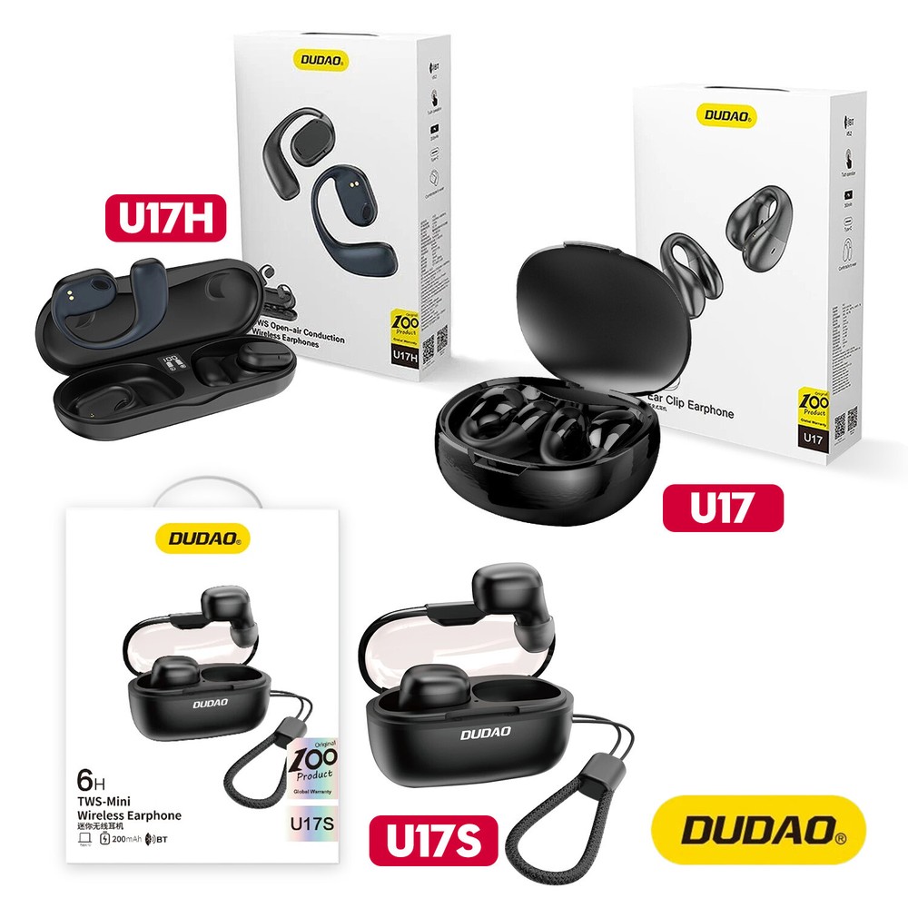 Wireless In-Ear Headphones Noise Cancelling Earphones Bluetooth Ear Clip Headset