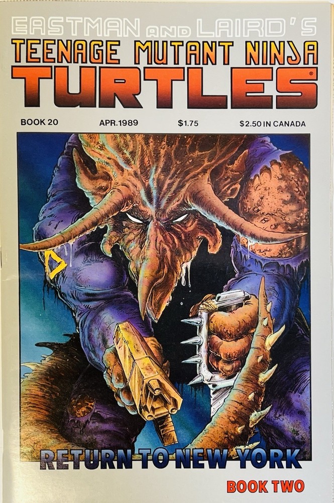 Teenage Mutant Ninja Turtles #20 SIGNED REMARQUES EASTMAN LAIRD MIRAGE 1989 RARE