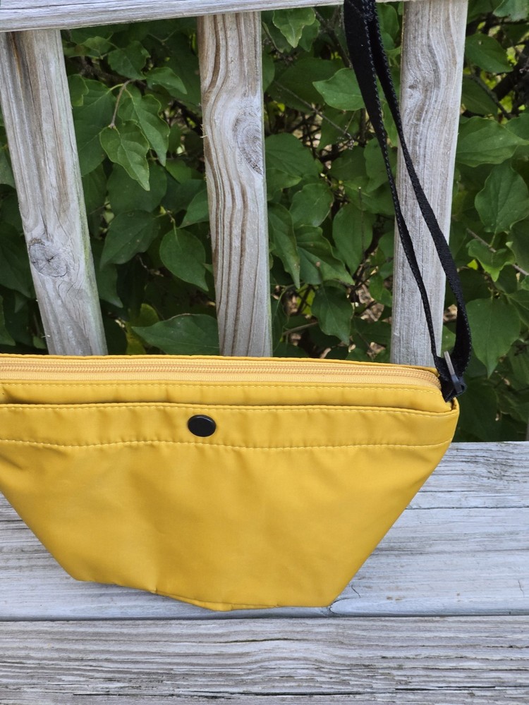 Uniqlo Mini Adjustable Crossbody Shoulder Nylon Bag Golden Yellow