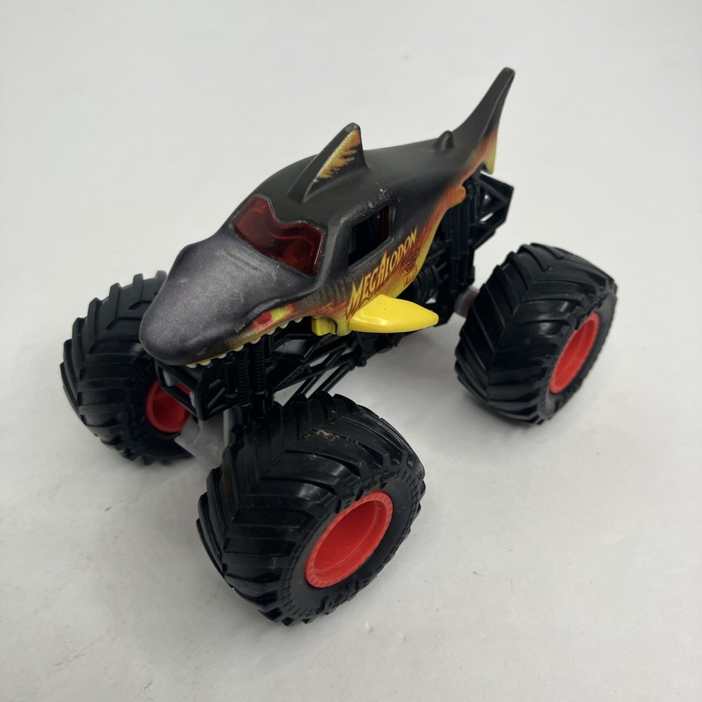 Spin Master Monster Jam Fire Megalodon Walmart Exclusive Truck 1:64 Die Cast