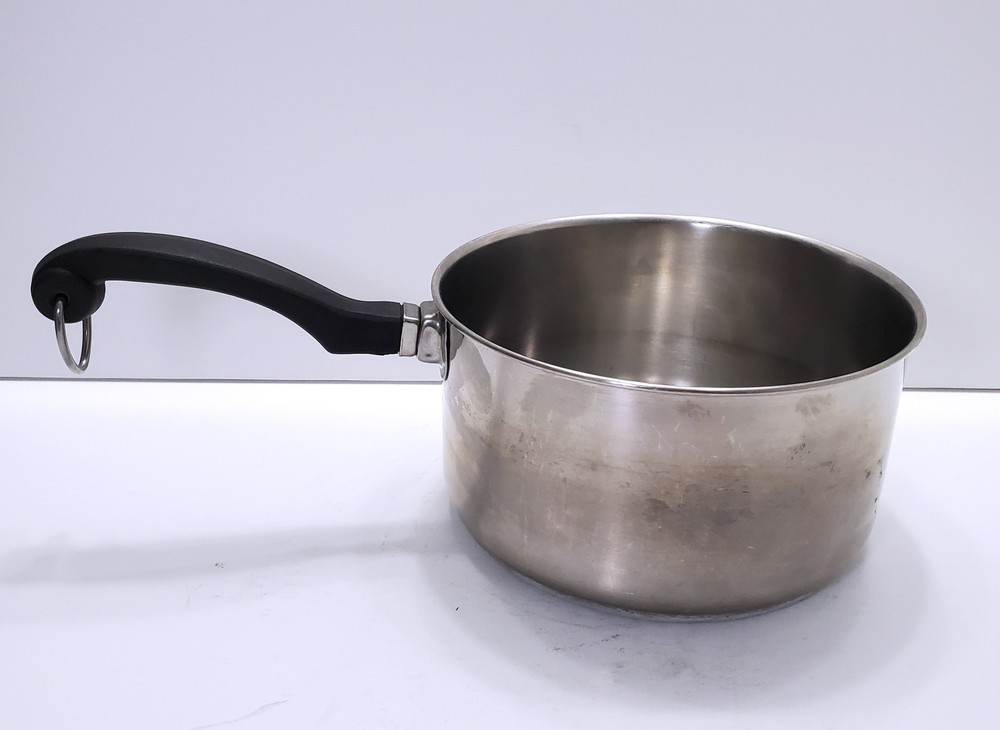 Farberware 2 Qt Saucepan No Lid Pot Stainless Aluminum Clad Vintage No mark