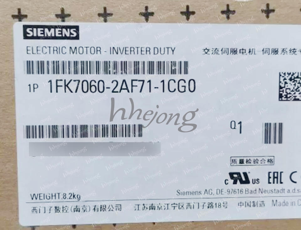 1PCS NEW SIEMENS SERVO MOTOR 1FK7060-2AF71-1CG0 fedex or DHL