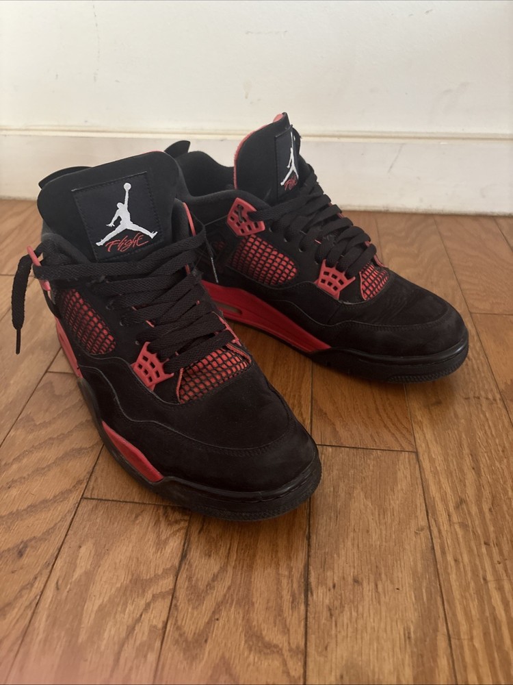 Size 12 Worn Jordan Red Thunder Retro 4’s