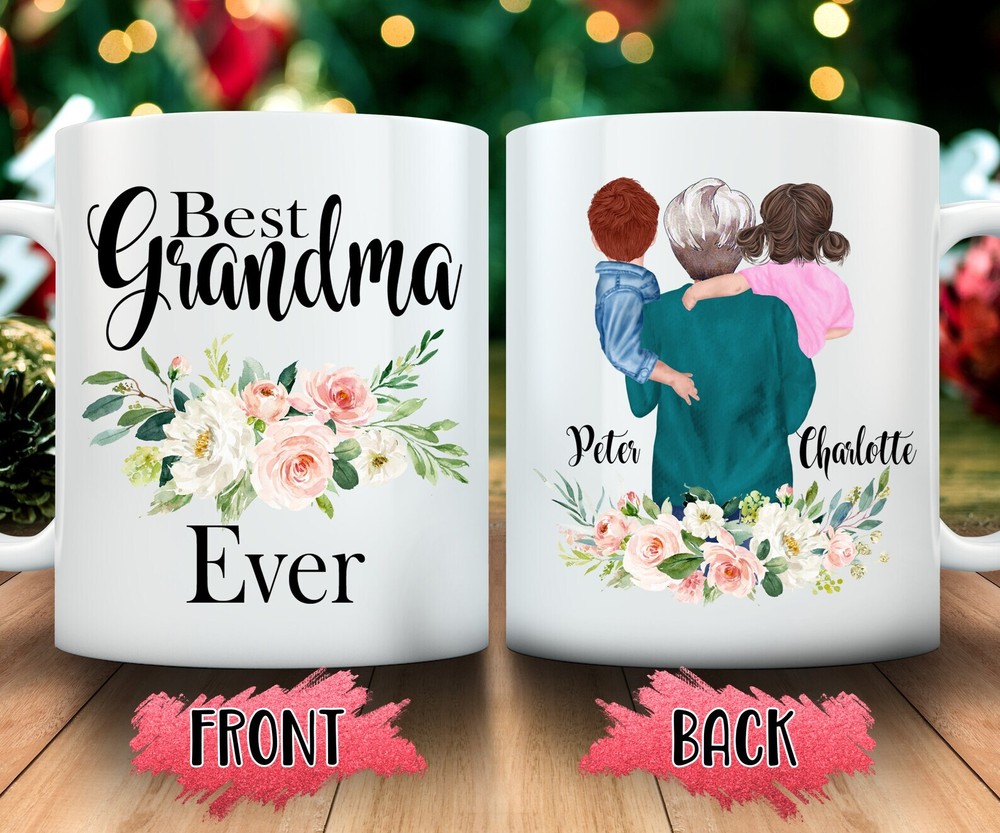 Best Grandma Ever Personalized Grandma Mug Mom Birthday Gift From Grandkids
