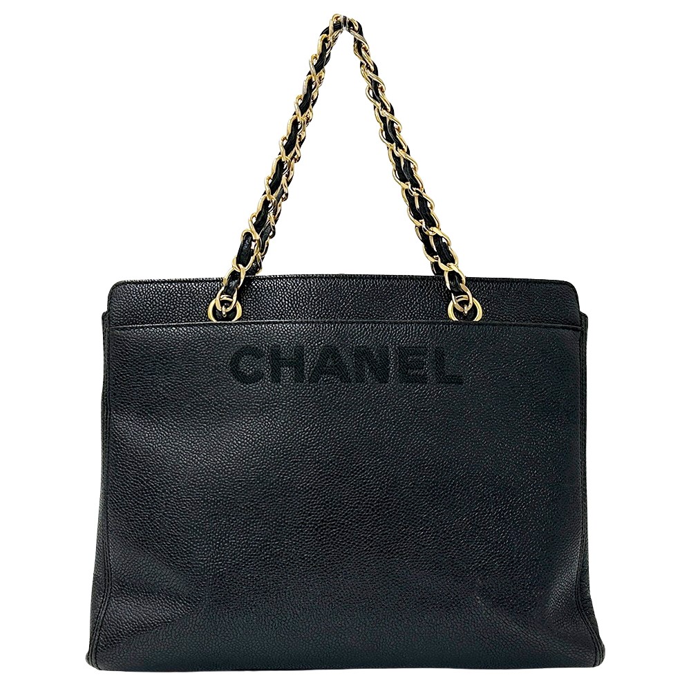 Chanel Black Chain Tote Handbag 202563
