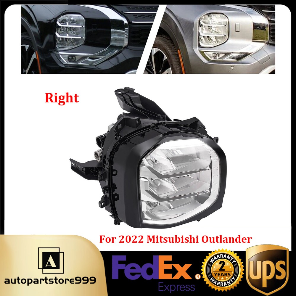 For 2022 2024 Mitsubishi Outlander LED Headlight Headlamp Right Passenger Side