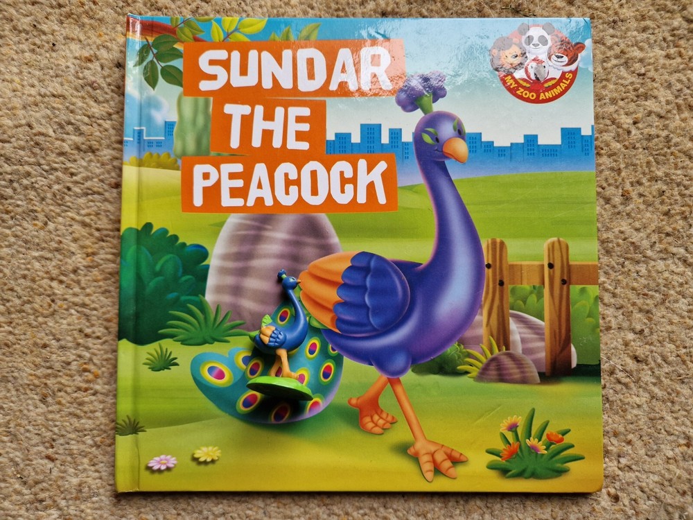 DEAGOSTINI MY ZOO ANIMALS COLLECTION - SUNDAR THE PEACOCK FIGURE & BOOK SET
