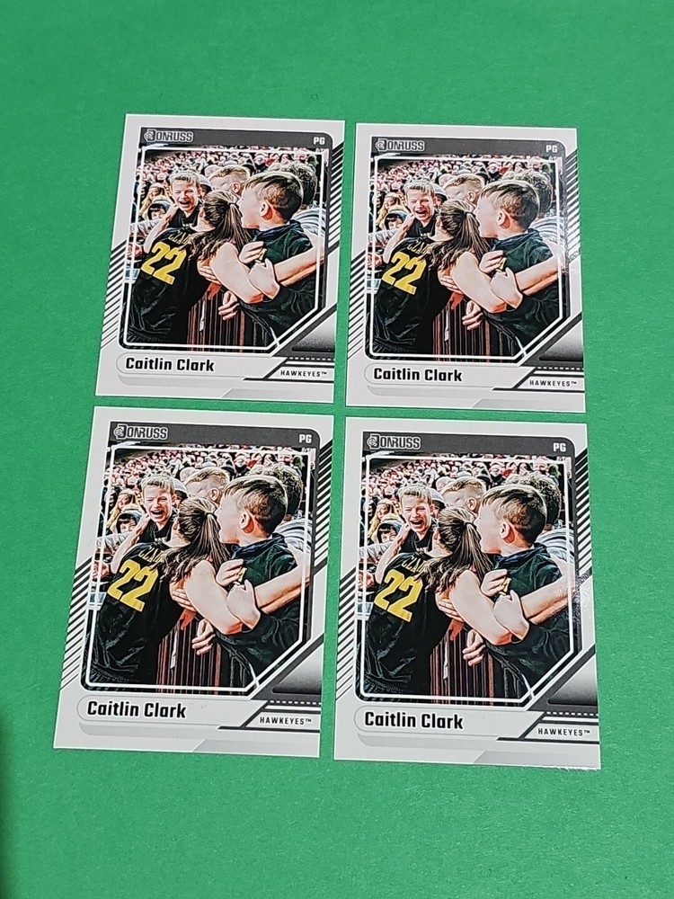 💎 Lot Of 4 Caitlin Clark Rookie 2024 Panini Donruss Iowa Hawkeyes Cards # 20
