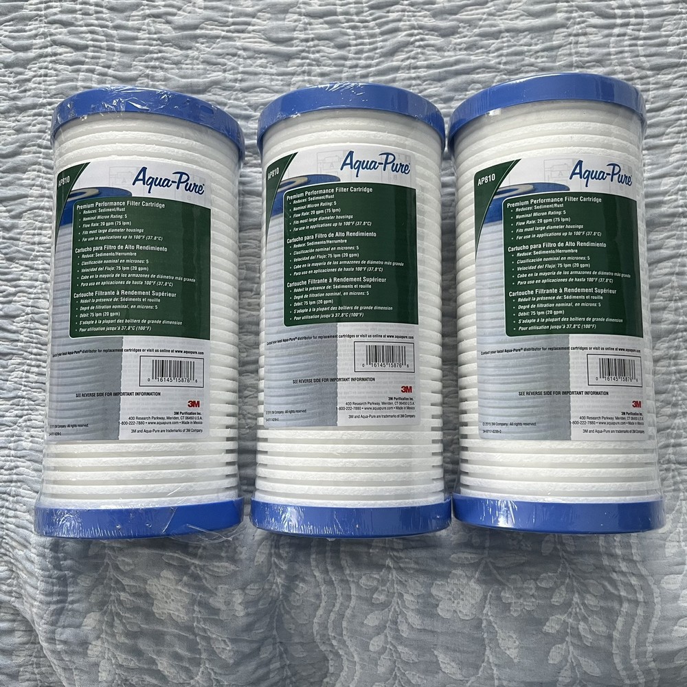3M Aqua-Pure AP810 Whole House Sediment Reduction Filter 3 Pack