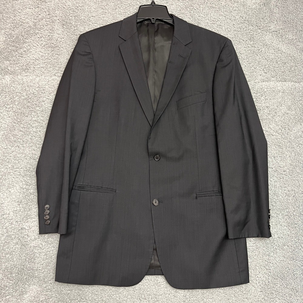 Hugo Boss Sport Coat Mens 44L Wool Blazer Casual Office Career Suit Jacket