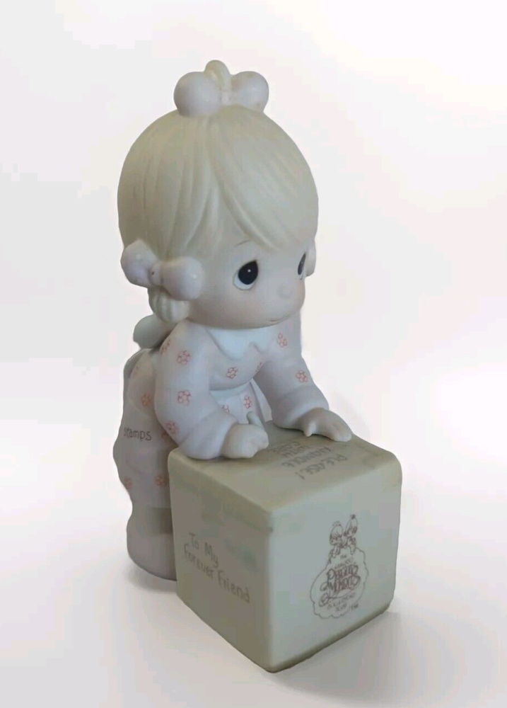 Precious Moments #E0107 Sharing is Universal 1987 Charter Club Member Box Tag