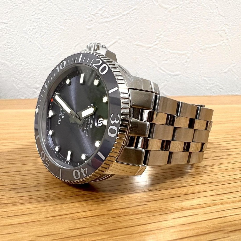 TISSOT Sea Star 1000 Automatic Gray Dial Mens Watch 43mm