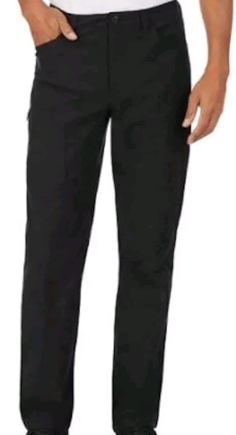 *NWT* Eddie Bauer Men's Fleece Lined 2-way Stretch Tech Pants (Black, 38x30)