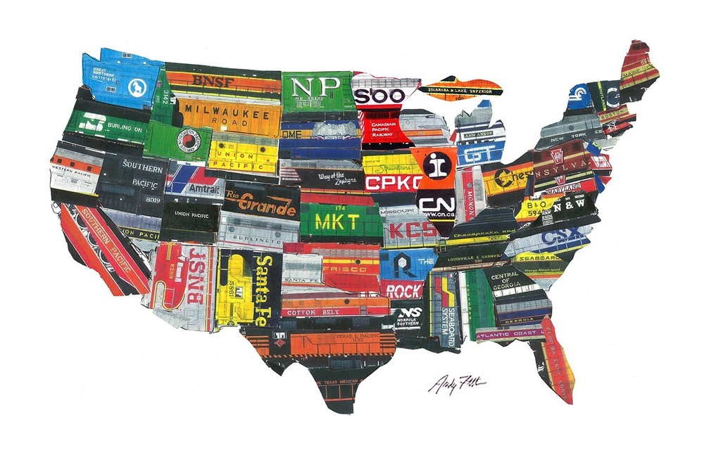 US Map of Railroads 11