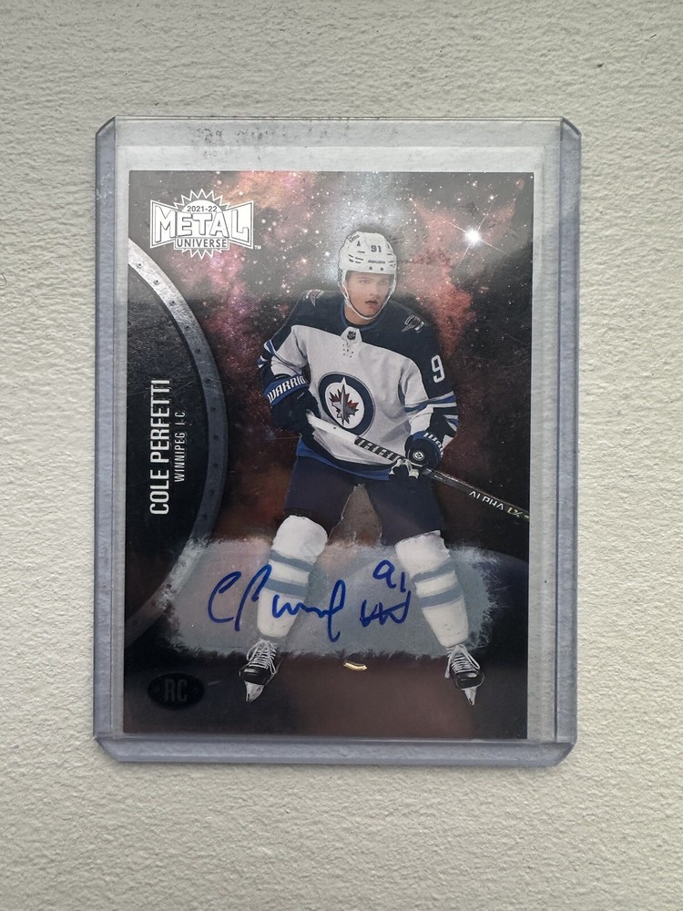 2021-22 Metal Universe #183 COLE PERFETTI AUTO RC /399