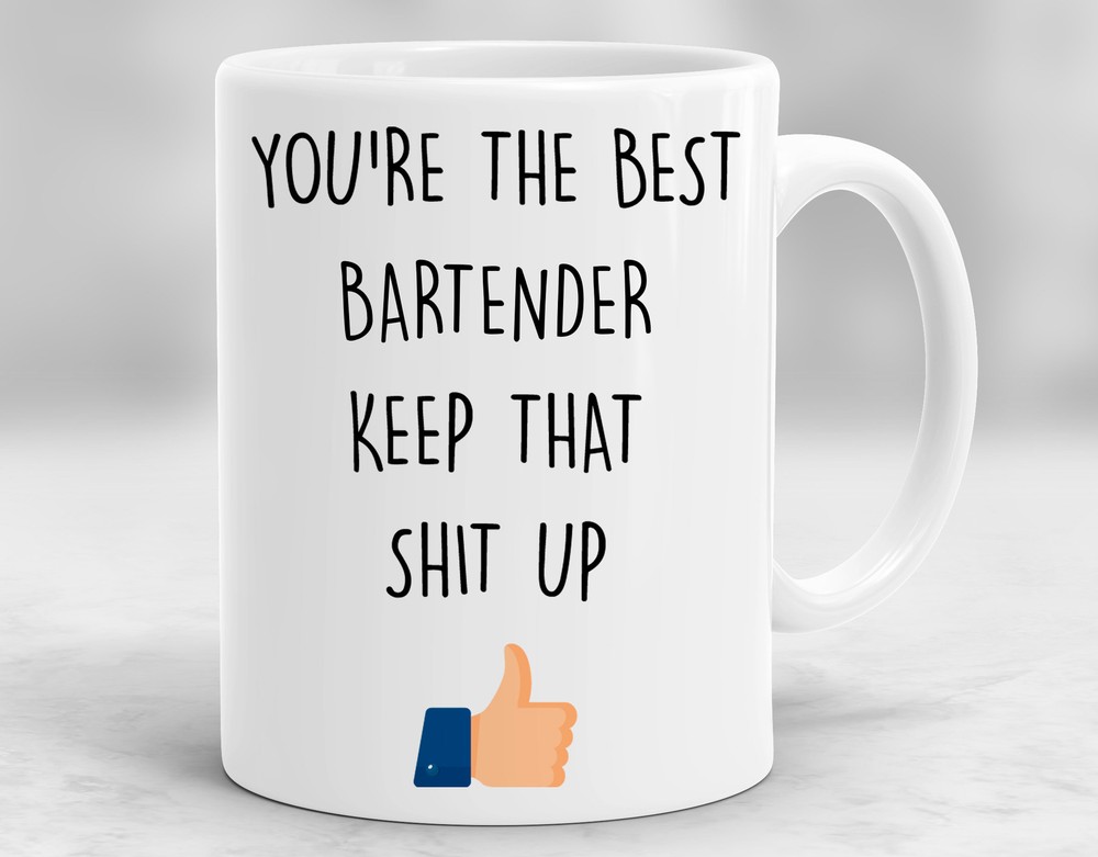 Unique Bartender Gift Coffee Mug - Perfect Present for Mixologists - P414