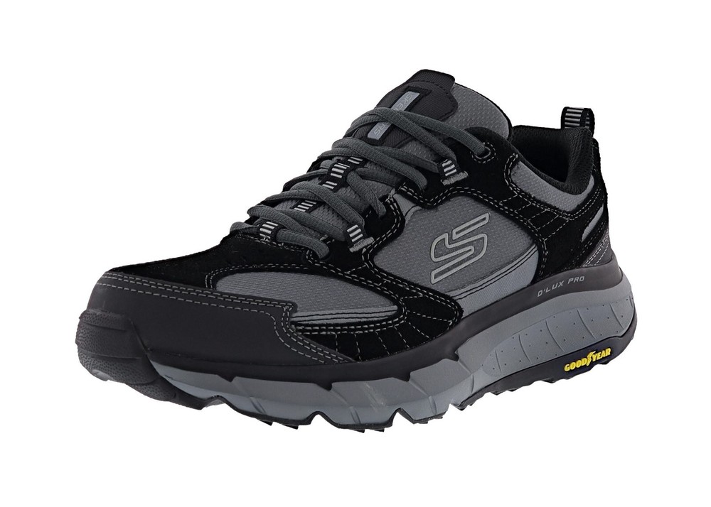 SKECHERS MEN'S D'LUX PRO 237755/BKCC GOODYEAR PERFORMANCE SNEAKERS