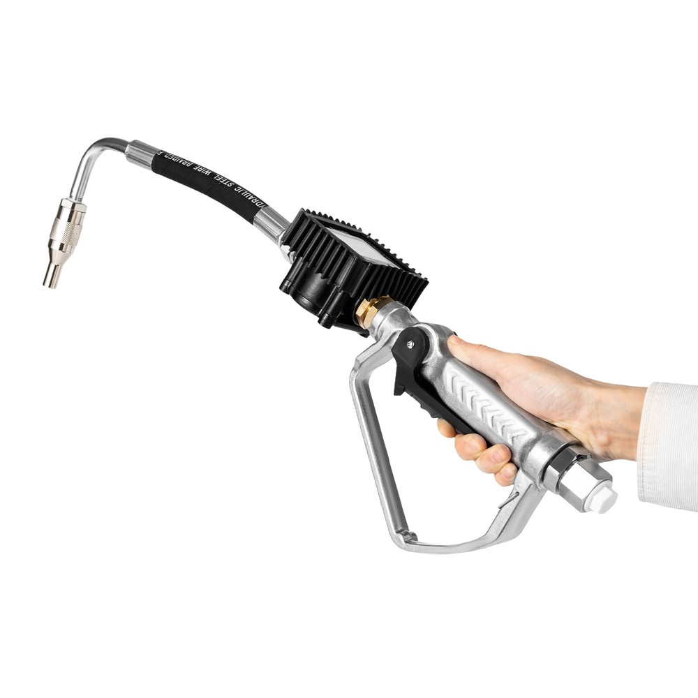 Digital Oil Control Valve Meter Nozzle Pneumatic Oil Gun with 1/2in NPT Inlet