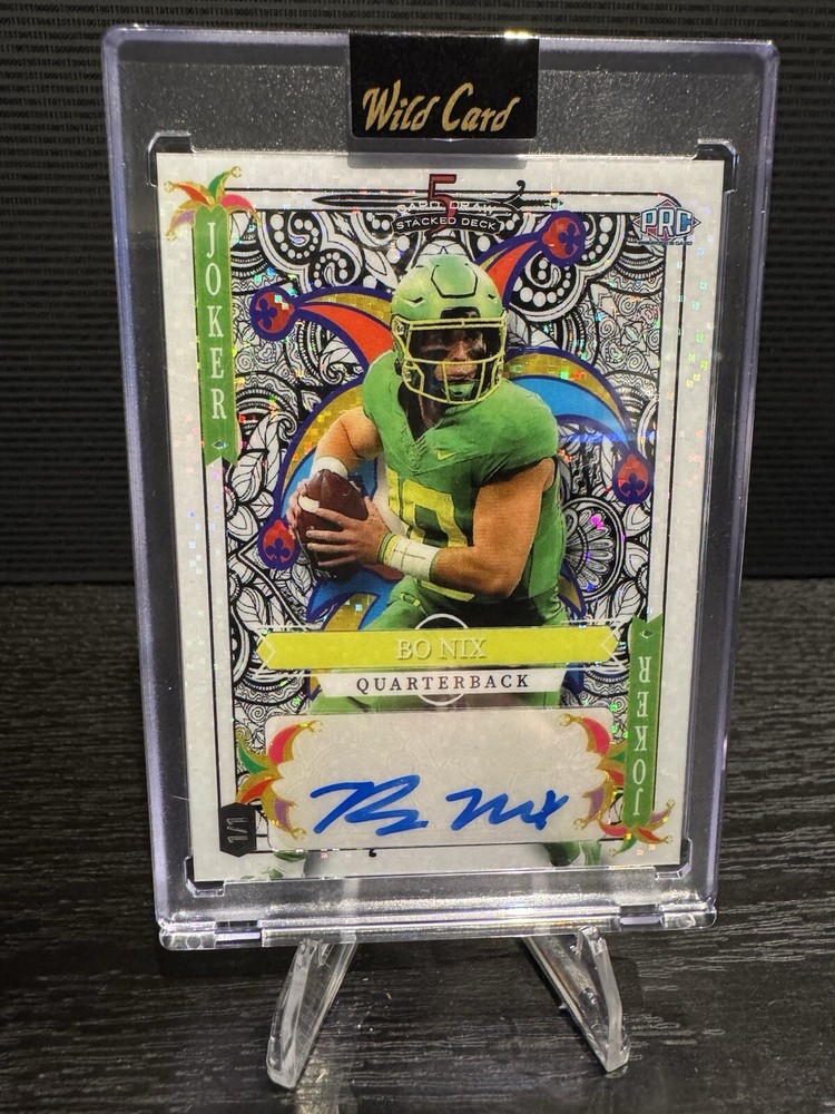 2023 Wild Card 5 Card Draw Stacked Deck - BO NIX - 1/1 PRC Joker Auto