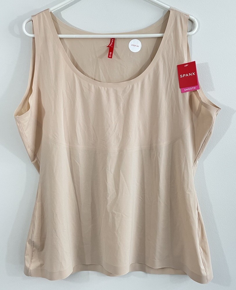 Spanx Thinstincts Soft Nude Stretch Tank Top for Women Size 3X Petite Cami 10039P