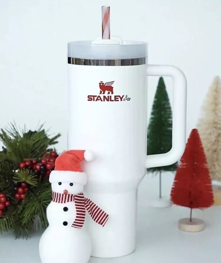 ✅Stanley MISTLETOE TWIST Xmas QUENCHER H2.0 FLOWSTATE™ TUMBLER 40 OZ Valentine