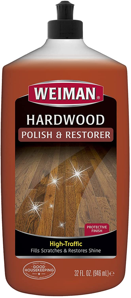 Weiman Wood Floor Polish and Restorer - 32 Ounce - High-Traffic Hardwood Floor,