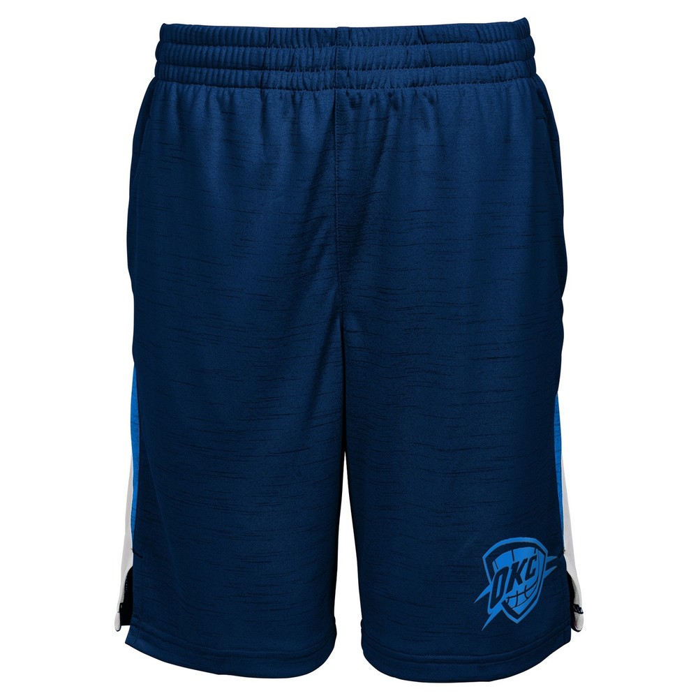 Outerstuff Oklahoma City Thunder NBA Boys Youth Content Performance Shorts, Blue