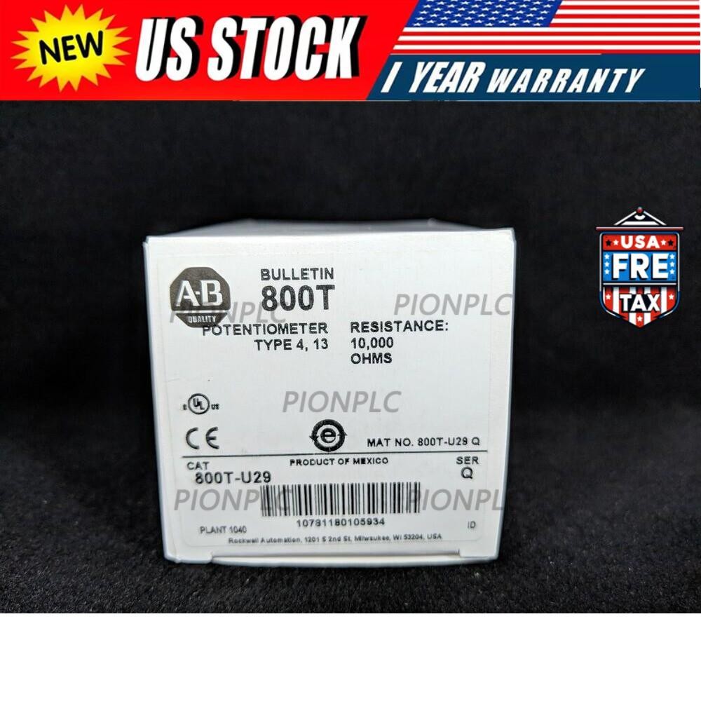 NEW ALLEN BRADLEY 800T-U29 Potentiometer Unit 10 Kilohms Resistive Element
