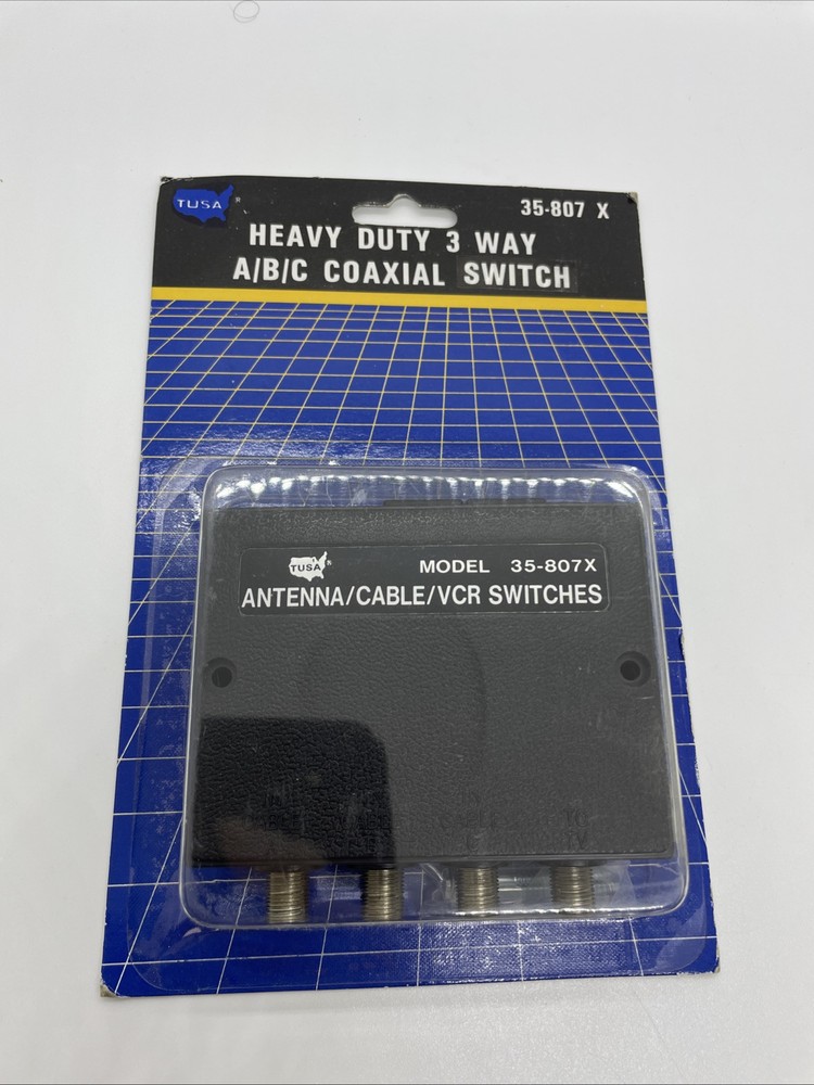 Coaxial Cable 3 Device Switch 35 - 807X by Tusa Open Box Dealer  Clearance Sale-image