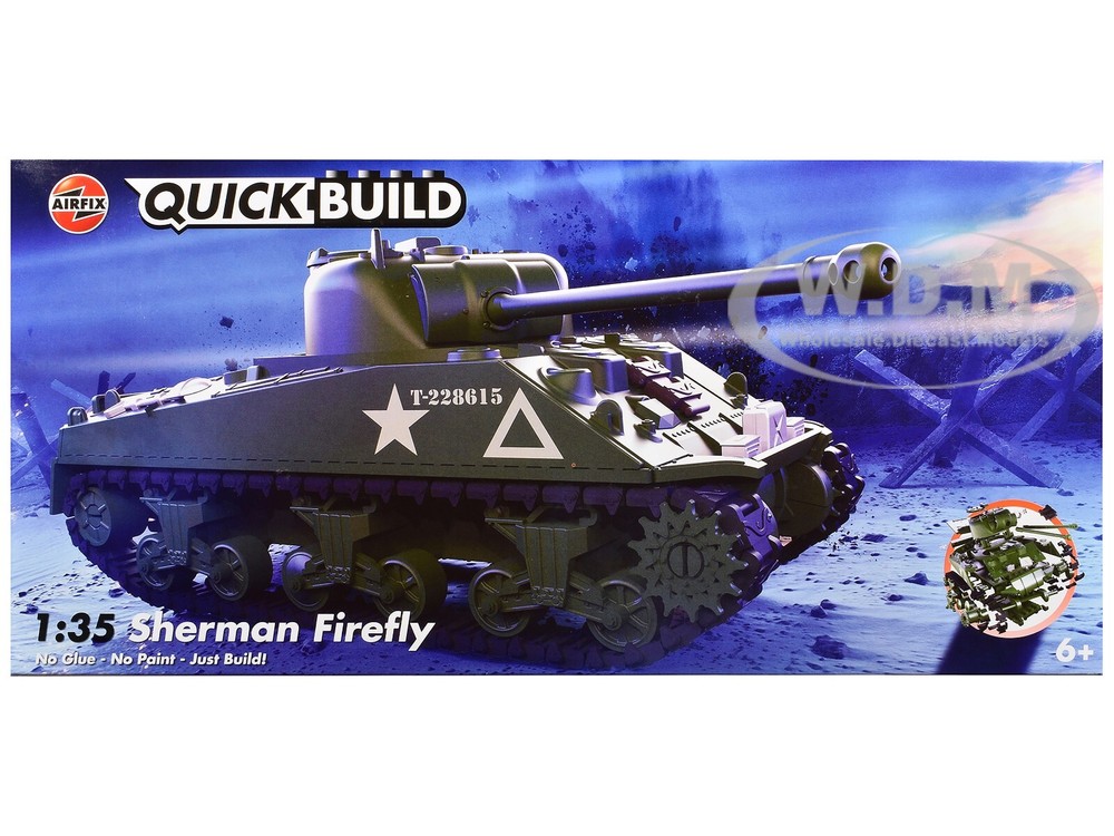 UK Sherman Firefly 1/35 Scale Snap-On Quickbuild Model Kit Airfix J6042