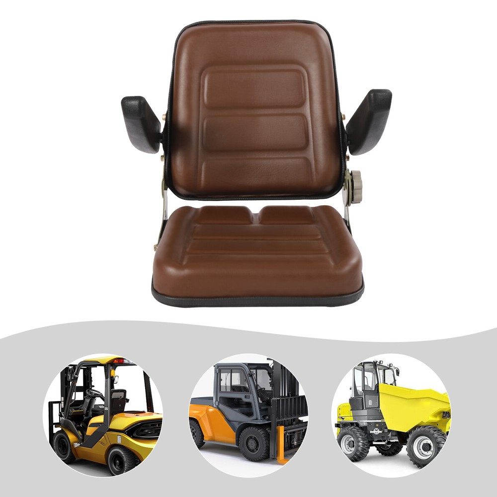 Heavy-Duty High Back Universal Lawn Tractor Seat Adjustable Backrest
