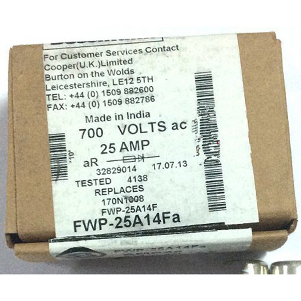 10PC NEW Bussmann Fuse FWP-25A14Fa 25A 700V Free shipping